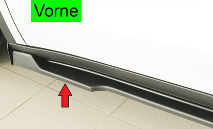 Tesla Model Y  (003) Rieger Seitenschwelleransatz links, für orig. Seitenschweller, ABS, 
inkl. Montagezubehör, Gutachten