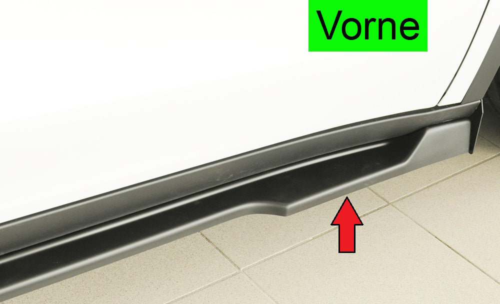 Tesla Model Y  (003) Rieger Seitenschwelleransatz rechts, für orig. Seitenschweller, ABS, 
inkl. Montagezubehör, Gutachten