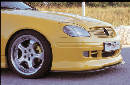 Mercedes SLK (R170) Rieger Spoilerschwert GFK mit Kohlefaserauflage für Spoilerlippe 70002 und Spoileransatz 70001 gekantete Version, für Spoilerlippe, für Spoileransatz, GFK, Carbon, 
inkl. Montagezubehör