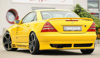 Mercedes SLK (R170) Rieger Heckflügel    ohne 3. Bremsleuchte, kleine Version, PUR, 
inkl. Montagezubehör, ABE