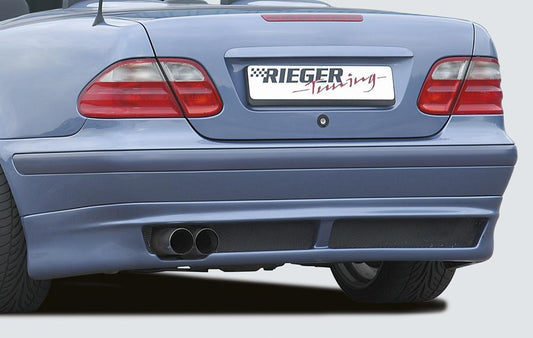 Mercedes CLK (W208) Rieger Heckansatz  ABS, 
inkl. Alugitter, Gutachten, Montagezubehör