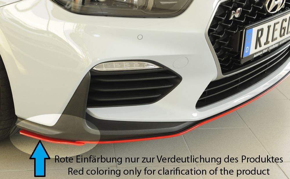 Hyundai i30 N  (PDE) Rieger Spoilerschwert seitlich rechts für orig. N-Frontschürze rechts, ABS, 
inkl. Montagezubehör, Gutachten