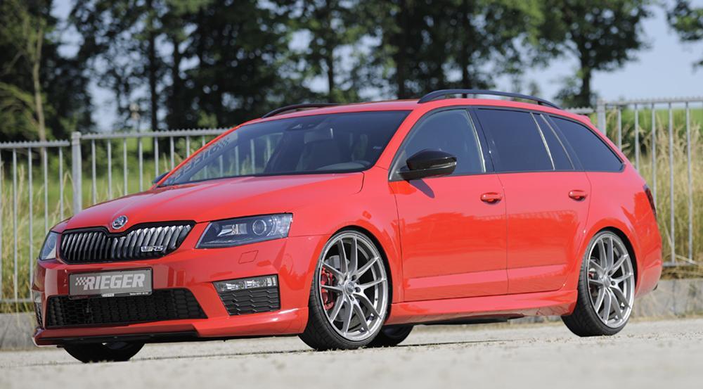 Skoda Octavia RS (5E) Rieger Spoilerlippe  ABS, 
inkl. Montagezubehör, ABE