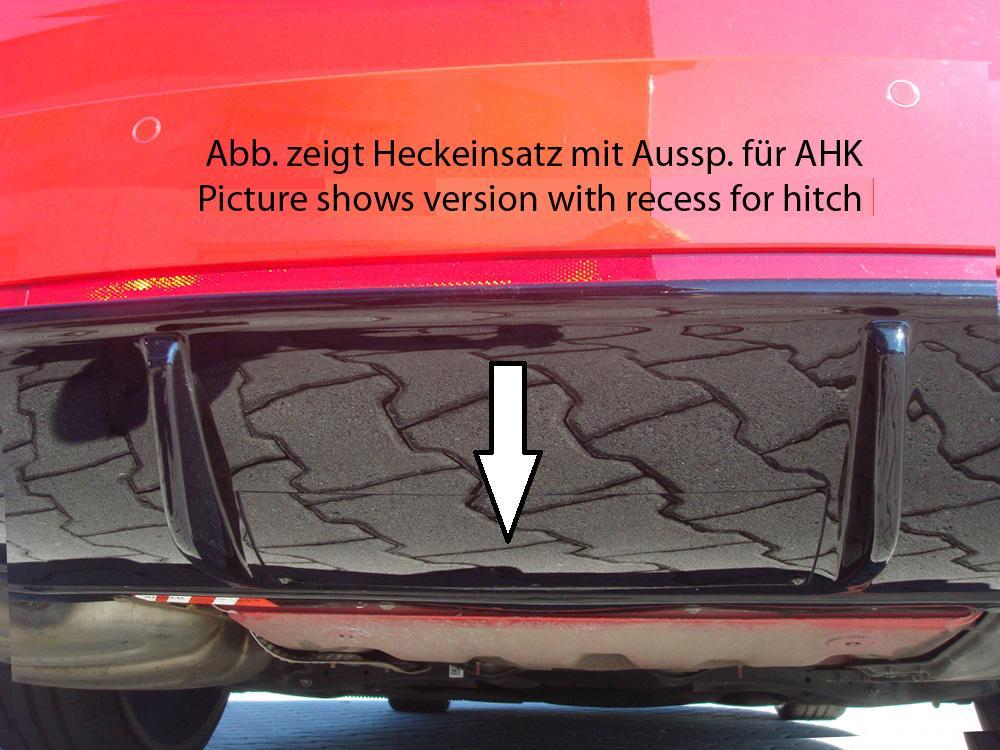 Skoda Octavia RS (5E) Rieger Heckeinsatz bei Bestellung bitte genaue Motorisierung angeben! für orig. Endrohrblende li. u. re., ABS, für Fzg. mit Anhängekupplung, 
inkl. Montagezubehör, Gutachten