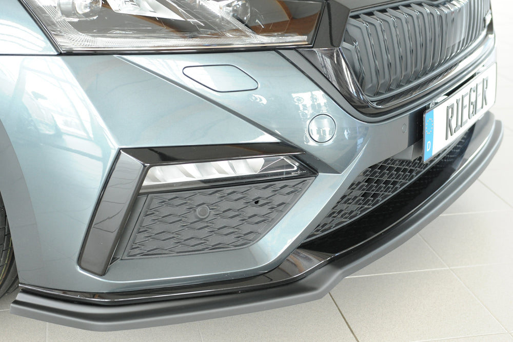 Skoda Octavia RS (NX) Rieger Spoilerschwert für orig. Frontschürze, ABS, 
inkl. Montagezubehör, ABE