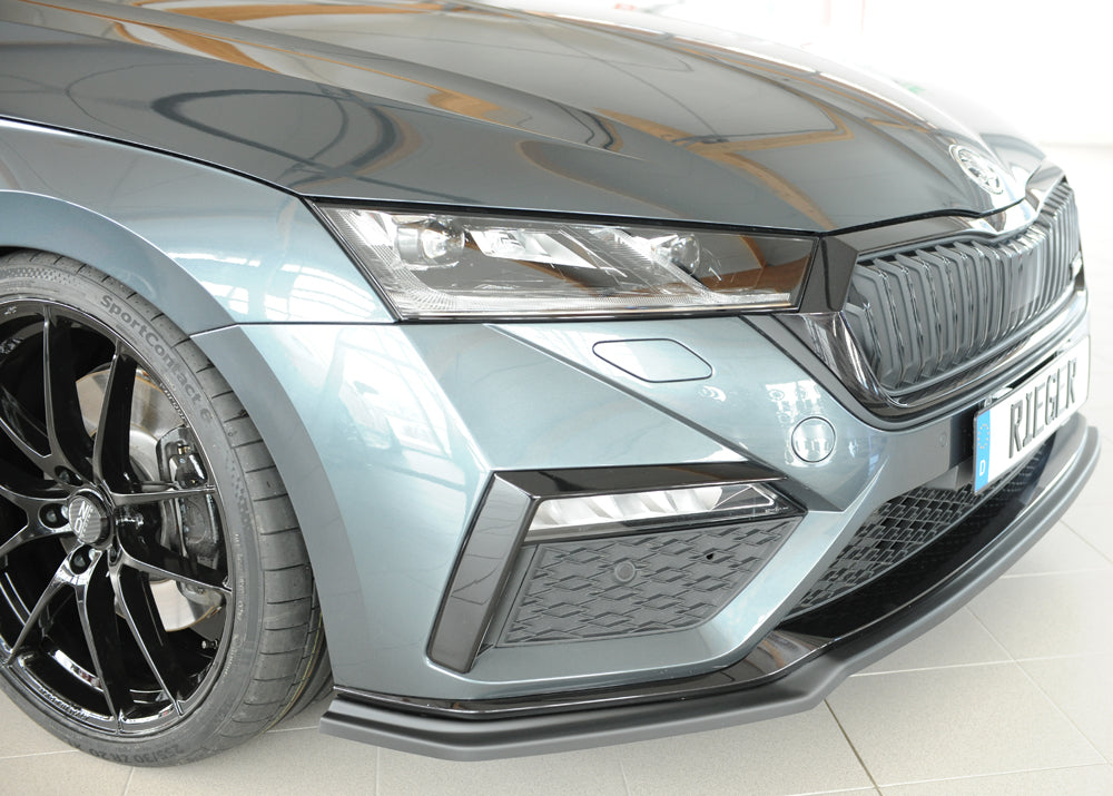 Skoda Octavia RS (NX) Rieger Spoilerschwert für orig. Frontschürze, ABS, 
inkl. Montagezubehör, ABE