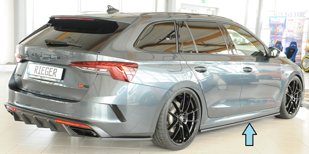 Skoda Octavia RS (NX) Rieger Seitenschwelleransatz links, für RIEGER-Seitenschweller, ABS, 
inkl. Montagezubehör, Gutachten