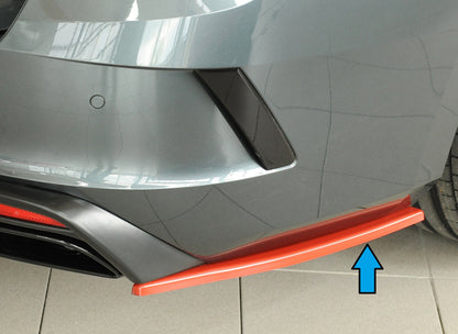 Skoda Octavia RS (NX) Rieger Heckschürzenansatz seitlich rechts rechts, für RIEGER Heckeinsatz, ABS, 
inkl. Montagezubehör...