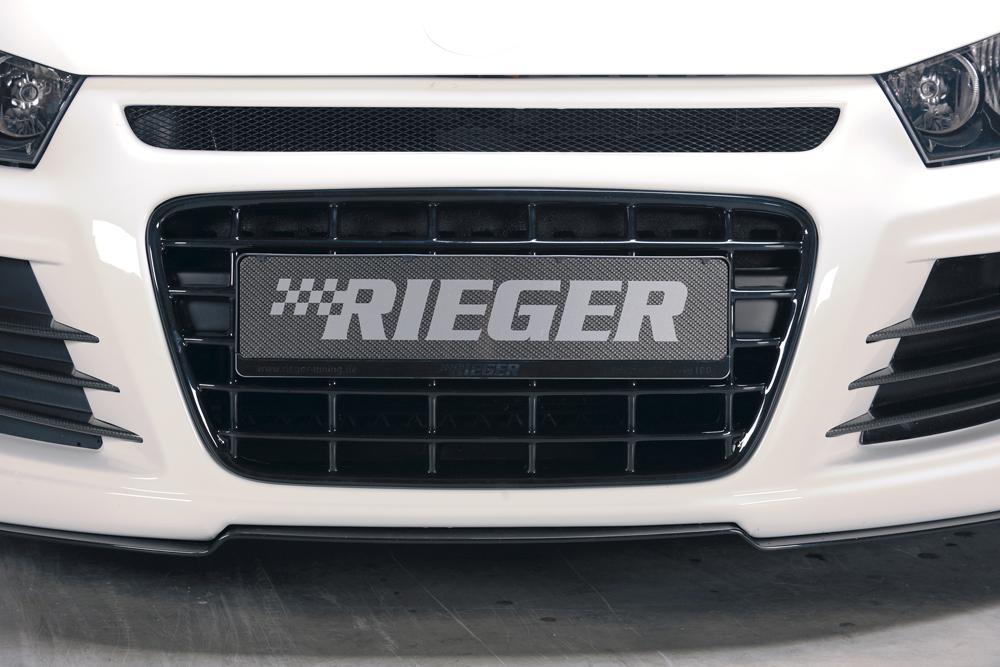 VW Scirocco 3 (13) Rieger Grill   schwarz glänzend  für Spoilerstoßstange, ABS, schwarz glänzend