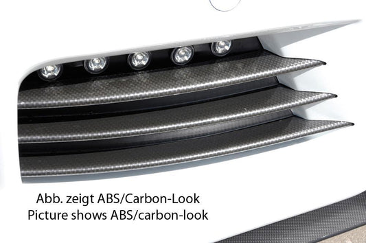 Opel Astra H Rieger Lufteinlassblenden Aufpreis ggü. ABS-Version links, rechts, für Spoilerstoßstange, ABS, schwarz glänzend,  für Fzg. mit OPC und ohne OPC