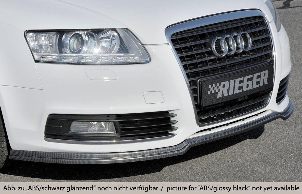 Audi A6 (4F) Rieger Spoilerlippe (GBL-55330) ABS, schwarz glänzend