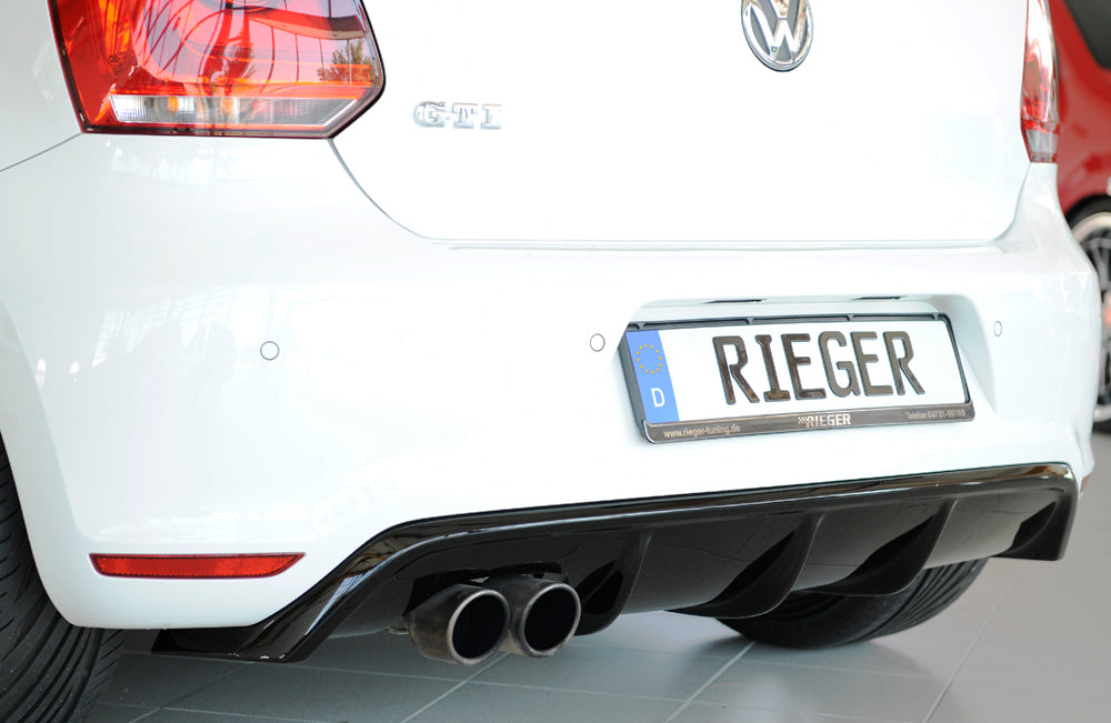 VW Polo 6 GTI (6R) Rieger Heckeinsatz (GBL-47213) für Doppelendrohr li –  Tuning King