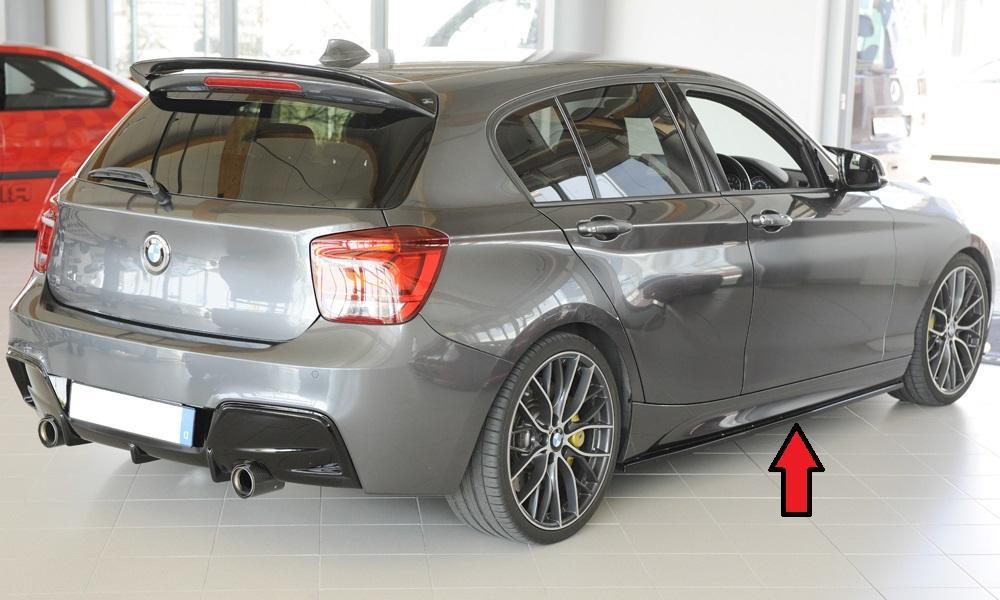 BMW 1er F20  (1K4) Rieger Seitenschwelleransatz nur für M-Paket-Schweller rechts, ABS, schwarz glänzend, für Fzg. mit M-Technik, 
inkl. Montagezubehör, Gutachten