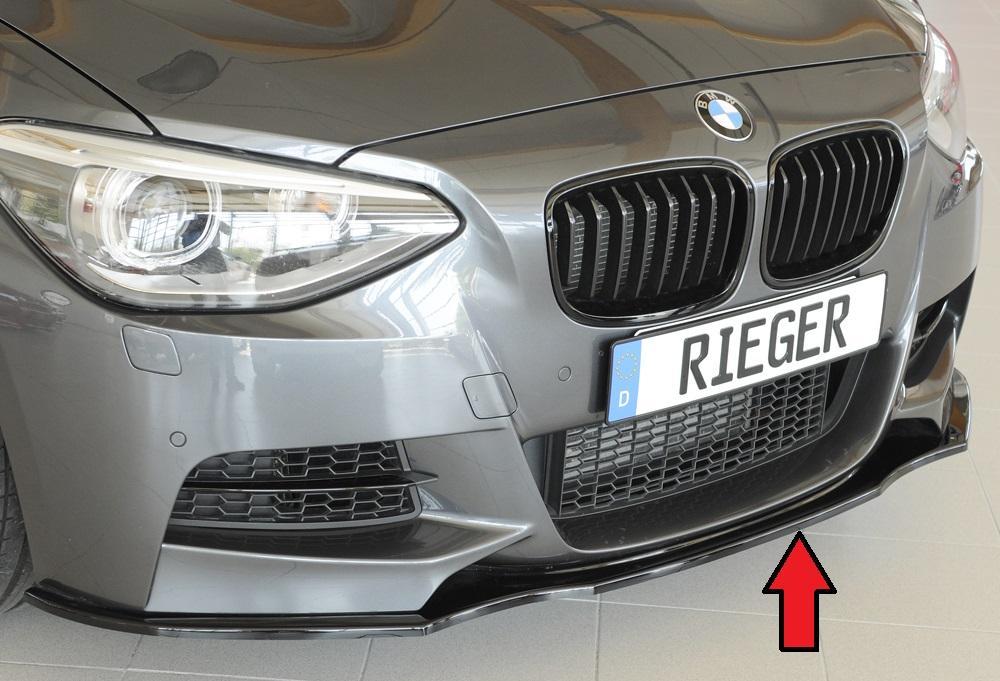 BMW 1er F20 (1K4) Rieger Spoilerschwert für orig. M-Paket-Frontschürze –  Tuning King