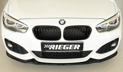 BMW 1er F20  (1K4) Rieger Spoilerschwert für orig. M-Paket-Frontschürze für orig. Frontschürze, ABS, schwarz glänzend, für Fzg. mit M-Technik, 
inkl. Montagezubehör, ABE