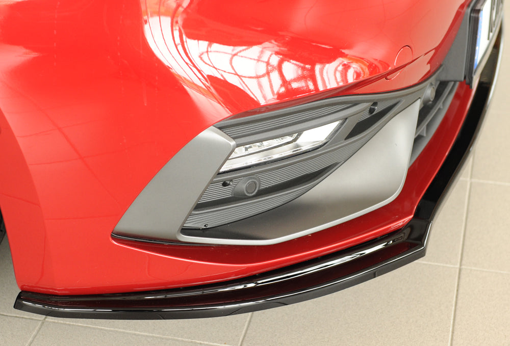 Seat Leon (KL) Rieger Spoilerschwert für orig. Frontschürze, ABS, schwarz glänzend, 
inkl. Montagezubehör, ABE