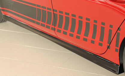 Seat Leon (KL) Rieger Seitenschweller (XS) links, ABS, schwarz glänzend, 
inkl. Montagezubehör, Gutachten