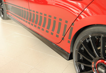 Seat Leon (KL) Rieger Seitenschweller (XS) links, ABS, schwarz glänzend, 
inkl. Montagezubehör, Gutachten