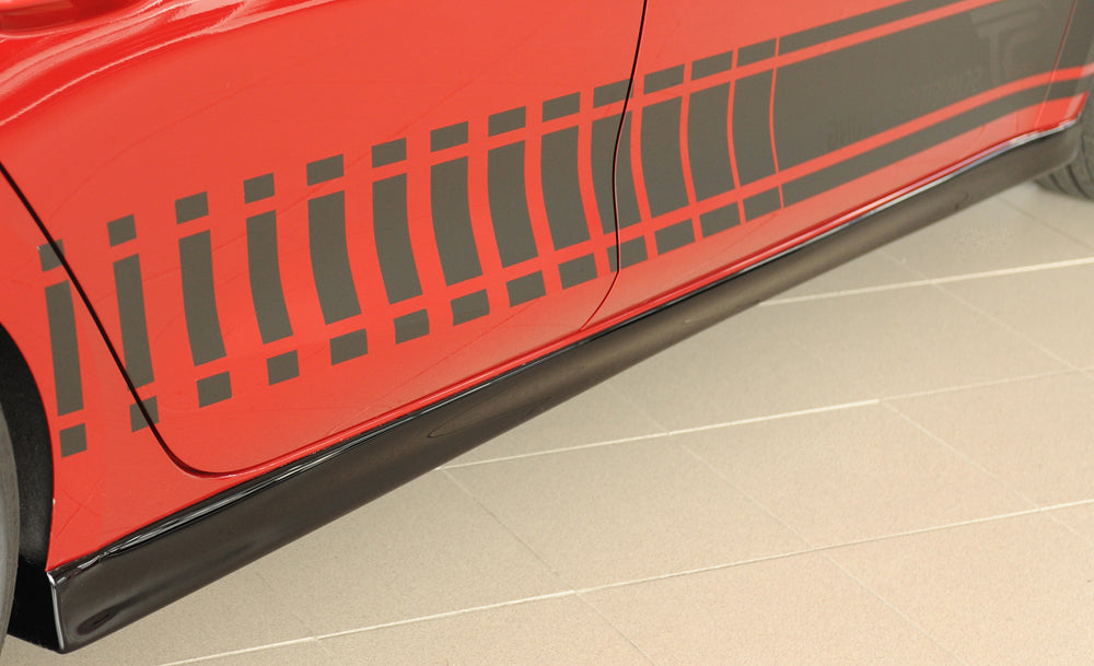 Seat Leon (KL) Rieger Seitenschweller (XS) rechts, ABS, schwarz glänzend, 
inkl. Montagezubehör, Gutachten