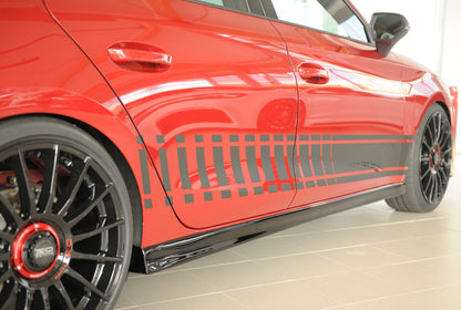 Seat Leon (KL) Rieger Seitenschweller (XS) rechts, ABS, schwarz glänzend, 
inkl. Montagezubehör, Gutachten