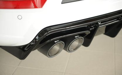 Seat Ateca Cupra (5FP) Rieger Heckeinsatz für orig. Doppelendrohr li u. re, (4x90x72mm oval), für Sportendrohre li. u. re....