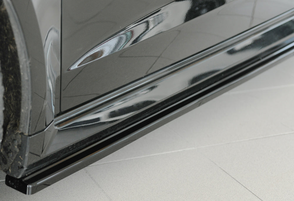 Audi RS3 (8V) Rieger Seitenschwelleransatz links, für orig. Seitenschweller, ABS, schwarz glänzend, 
inkl. Montagezubehör,...