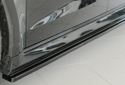 Audi RS3 (8V) Rieger Seitenschwelleransatz links, für orig. Seitenschweller, ABS, schwarz glänzend, 
inkl. Montagezubehör,...