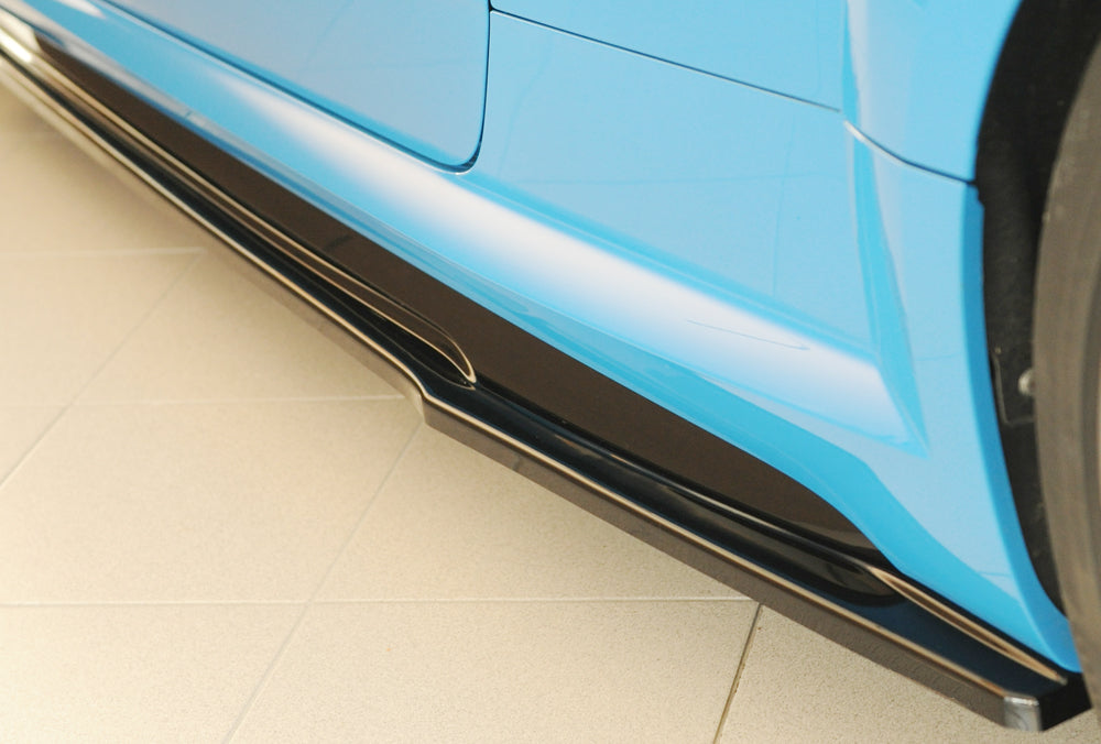 Audi TT RS (8J/8J1-FV/8S) Rieger Seitenschwelleransatz (ca. 19mm) links, für orig. Seitenschweller, ABS, schwarz glänzend,...