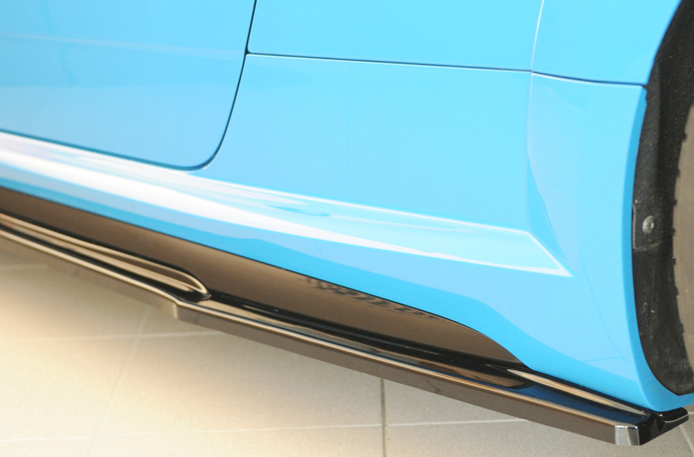 Audi TT RS (8J/8J1-FV/8S) Rieger Seitenschwelleransatz (ca. 19mm) links, für orig. Seitenschweller, ABS, schwarz glänzend,...