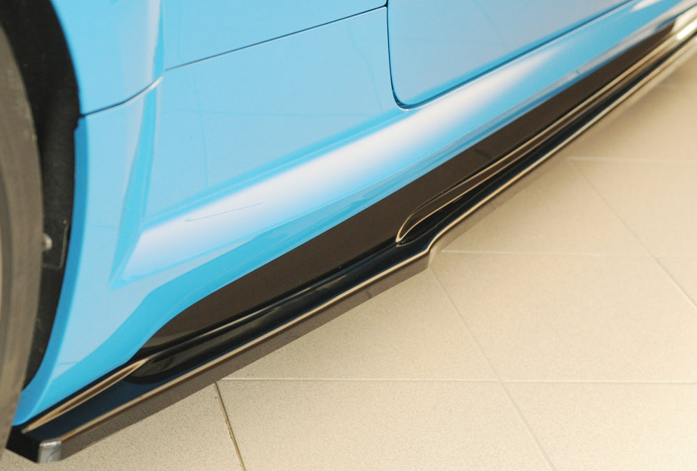 Audi TT RS (8J/8J1-FV/8S) Rieger Seitenschwelleransatz (ca. 19mm) rechts, für orig. Seitenschweller, ABS, schwarz glänzend...