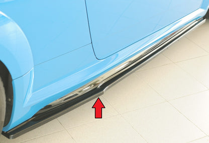 Audi TT RS (8J/8J1-FV/8S) Rieger Seitenschwelleransatz (ca. 19mm) rechts, für orig. Seitenschweller, ABS, schwarz glänzend...