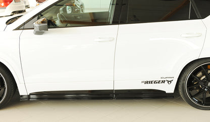 Seat Ateca FR (5FP) Rieger Seitenschwelleransatz (3-tlg.) rechts, 3-tlg., ABS, schwarz glänzend, 
inkl. Montagezubehör, Gu...