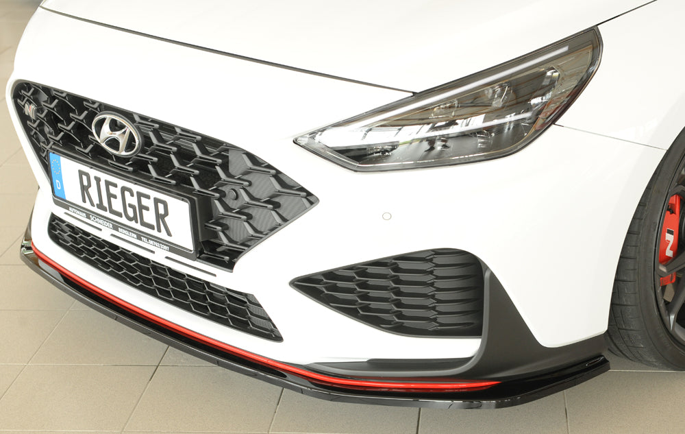Hyundai i30 N-Performance  (PDE) Rieger Spoilerschwert für orig. Frontschürze, ABS, schwarz glänzend, 
inkl. Montagezubehö...