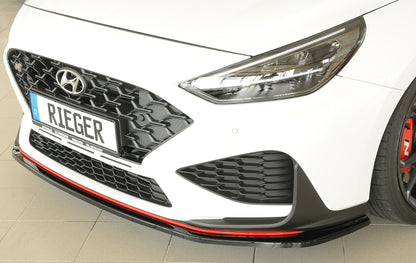 Hyundai i30 N-Performance  (PDE) Rieger Spoilerschwert für orig. Frontschürze, ABS, schwarz glänzend, 
inkl. Montagezubehö...