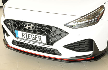 Hyundai i30 N-Performance  (PDE) Rieger Spoilerschwert für orig. Frontschürze, ABS, schwarz glänzend, 
inkl. Montagezubehö...