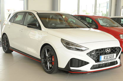 Hyundai i30 N-Performance  (PDE) Rieger Spoilerschwert für orig. Frontschürze, ABS, schwarz glänzend, 
inkl. Montagezubehö...