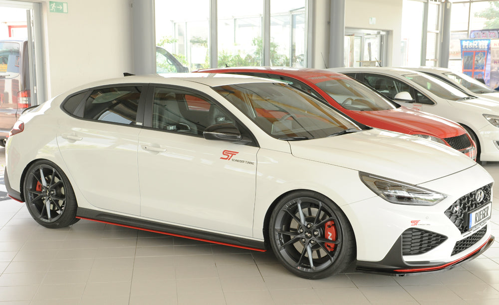 Hyundai i30 N-Performance  (PDE) Rieger Spoilerschwert für orig. Frontschürze, ABS, schwarz glänzend, 
inkl. Montagezubehö...