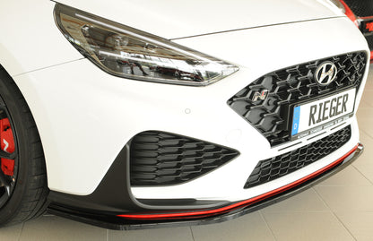 Hyundai i30 N  (PDE) Rieger Spoilerschwert für orig. Frontschürze, ABS, schwarz glänzend, 
inkl. Montagezubehör, ABE