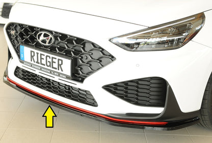 Hyundai i30 N-Performance  (PDE) Rieger Spoilerschwert für orig. Frontschürze, ABS, schwarz glänzend, 
inkl. Montagezubehö...