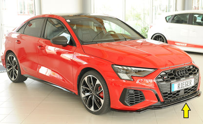 Audi A3 S3 (GY) Rieger Spoilerschwert für orig. Frontschürze, ABS, schwarz glänzend, für Fzg. mit S-Line Exterieur, 
inkl....