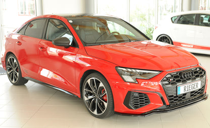Audi A3 S3 (GY) Rieger Spoilerschwert für orig. Frontschürze, ABS, schwarz glänzend, für Fzg. mit S-Line Exterieur, 
inkl....