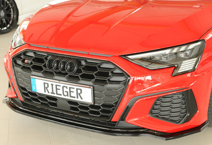 Audi A3 S3 (GY) Rieger Spoilerschwert für orig. Frontschürze, ABS, schwarz glänzend, für Fzg. mit S-Line Exterieur, 
inkl....
