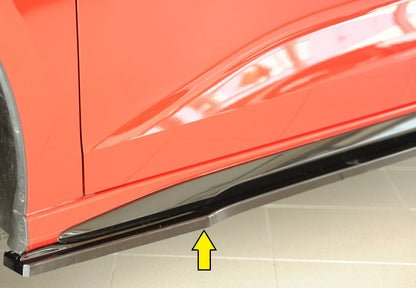 Audi A3 S3 (GY) Rieger Seitenschwelleransatz links, für orig. Seitenschweller, ABS, schwarz glänzend, für Fzg. mit S-Line ...