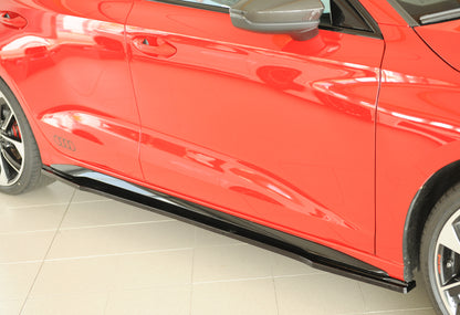 Audi A3 S3 (GY) Rieger Seitenschwelleransatz rechts, für orig. Seitenschweller, ABS, schwarz glänzend, für Fzg. mit S-Line...