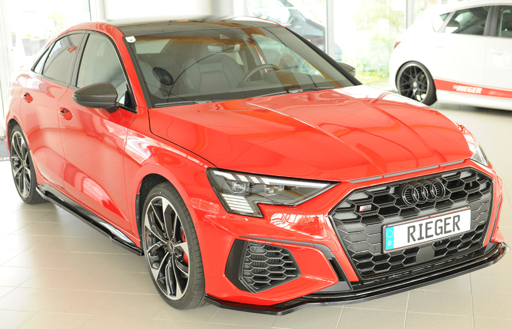 Audi A3 S3 (GY) Rieger Seitenschwelleransatz rechts, für orig. Seitenschweller, ABS, schwarz glänzend, für Fzg. mit S-Line...