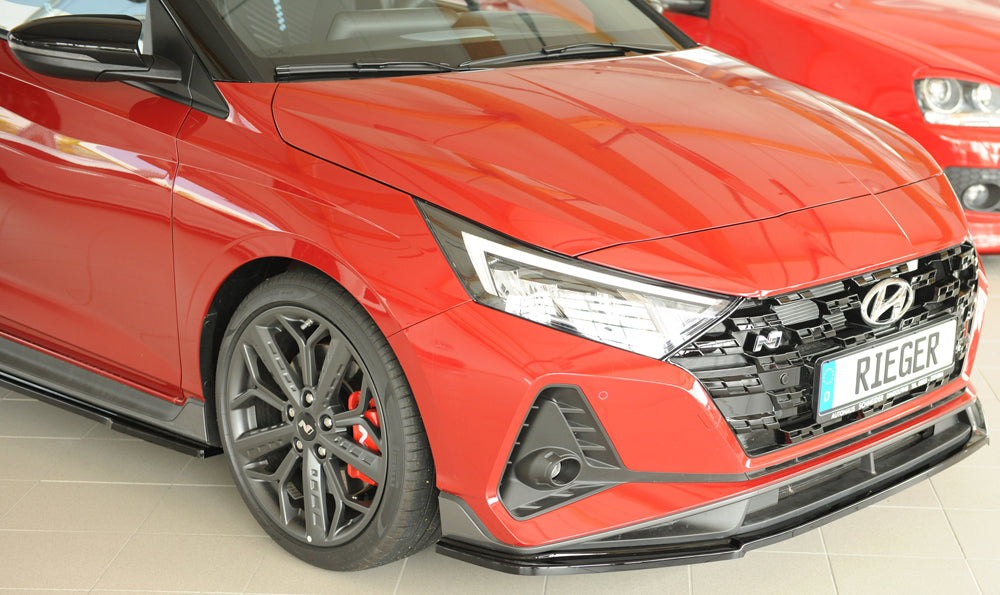 Hyundai i20 N-Performance  (BC3) Rieger Spoilerschwert für orig. Frontschürze, ABS, schwarz glänzend, 
inkl. Montagezubehö...