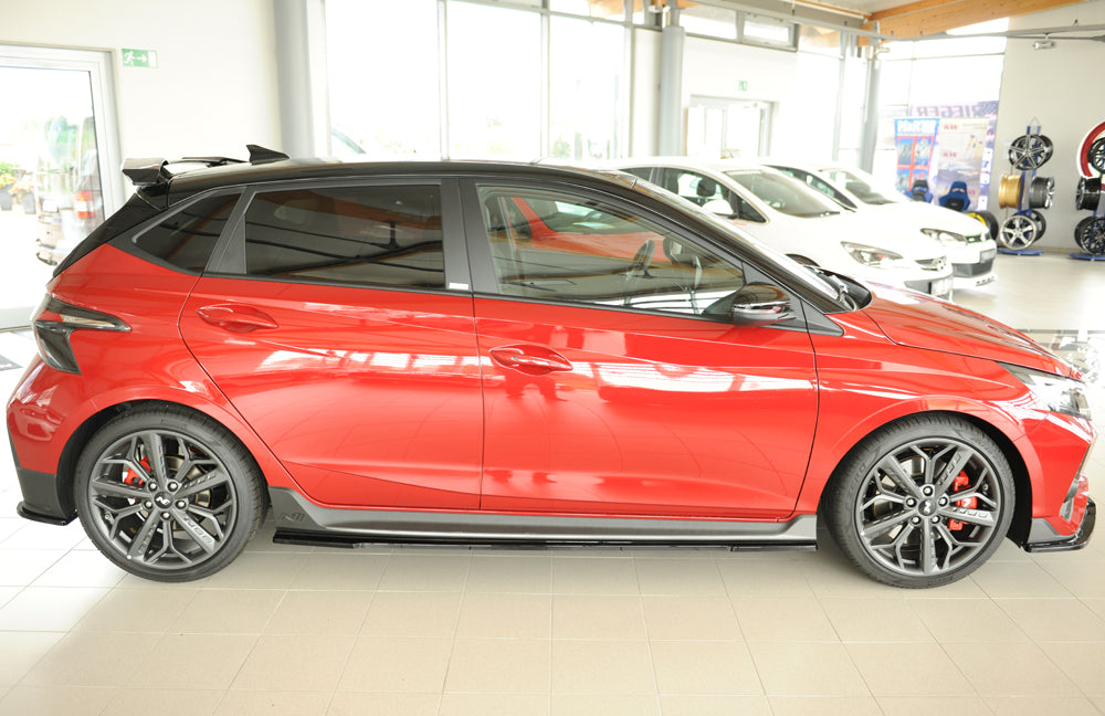 Hyundai i20 N  (BC3) Rieger Seitenschwelleransatz rechts, für orig. Seitenschweller, ABS, schwarz glänzend, 
inkl. Montage...