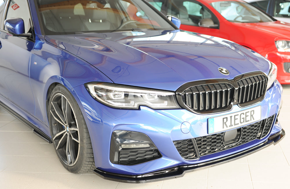 BMW 3er G21  (G3K) Rieger Spoilerschwert für orig. Frontschürze, ABS, schwarz glänzend, für Fzg. mit M-Sport-Paket, 
inkl....