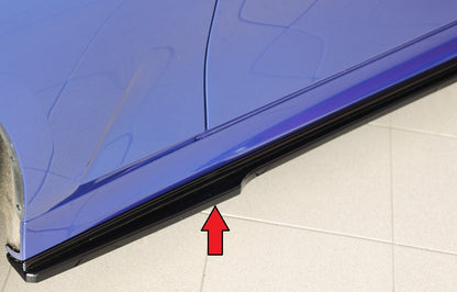 BMW 3er G21  (G3K) Rieger Seitenschwelleransatz links, für orig. Seitenschweller, ABS, schwarz glänzend, für Fzg. mit M-Sp...