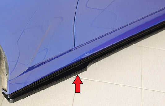 BMW 3er G21  (G3K) Rieger Seitenschwelleransatz links, für orig. Seitenschweller, ABS, schwarz glänzend, für Fzg. mit M-Sp...